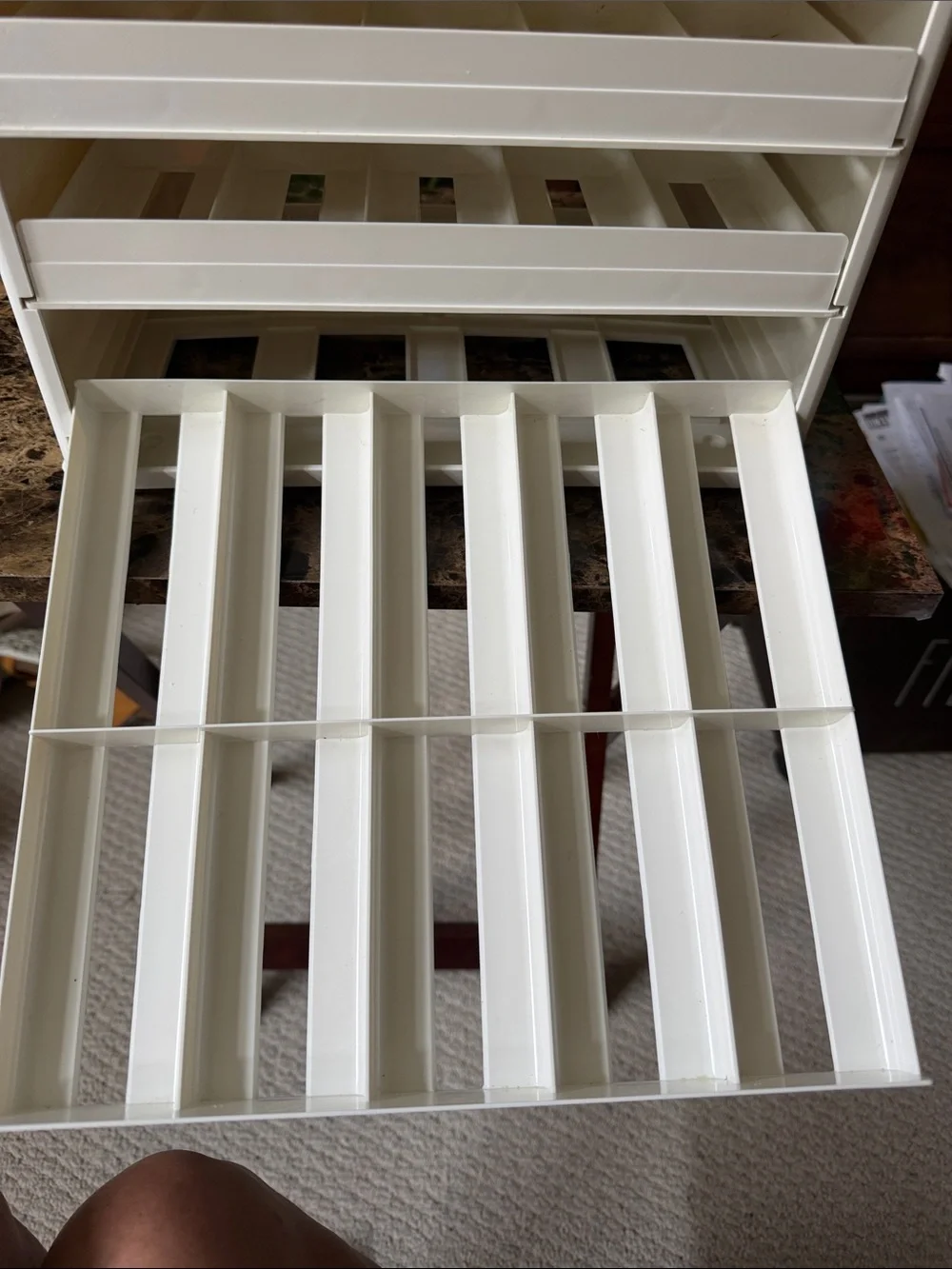 White Stackable Spice Rack Organizer Holds 30 Spice Jars